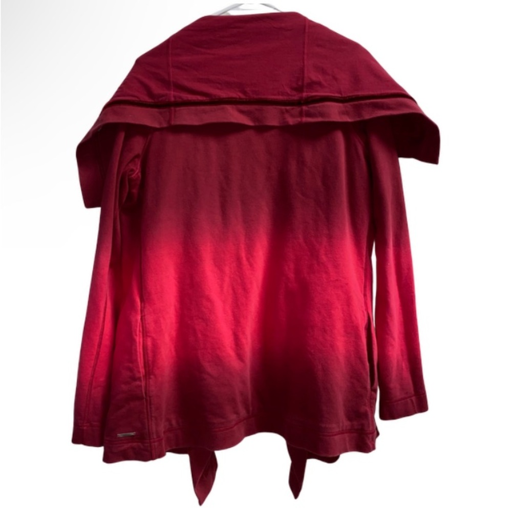 Lululemon Red Ombré Women’s Cardigan Size 6 - Picture 2 of 4
